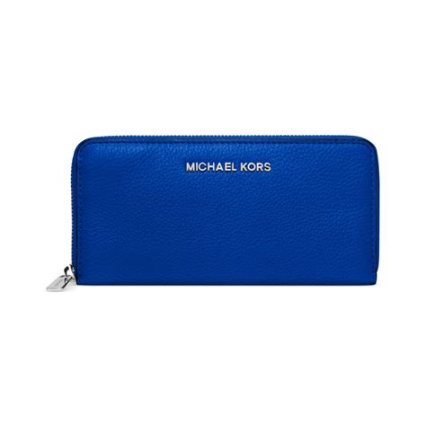 michael kors pale blue wallet|michael kors zip around wallet.